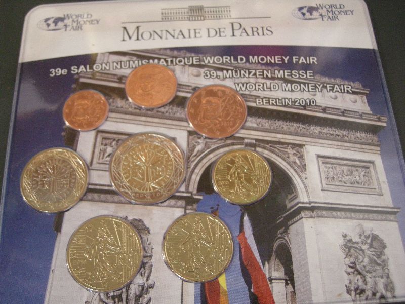 (afbeelding voor) World Money Fair set frankrijk 2010